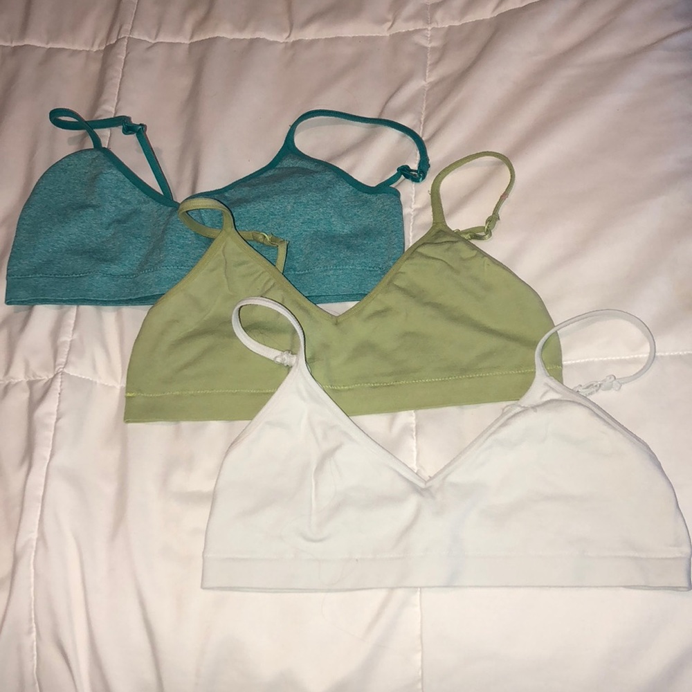 3 Pack Girls Sports Bras (youth)